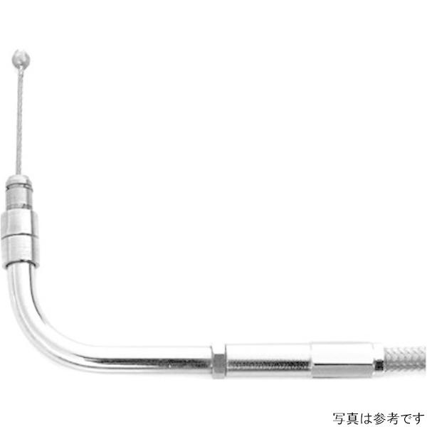 THU-52-70-240 サンダーバイク スロットルケーブル 125cm ステンレスメッシュ クリアコート HD店