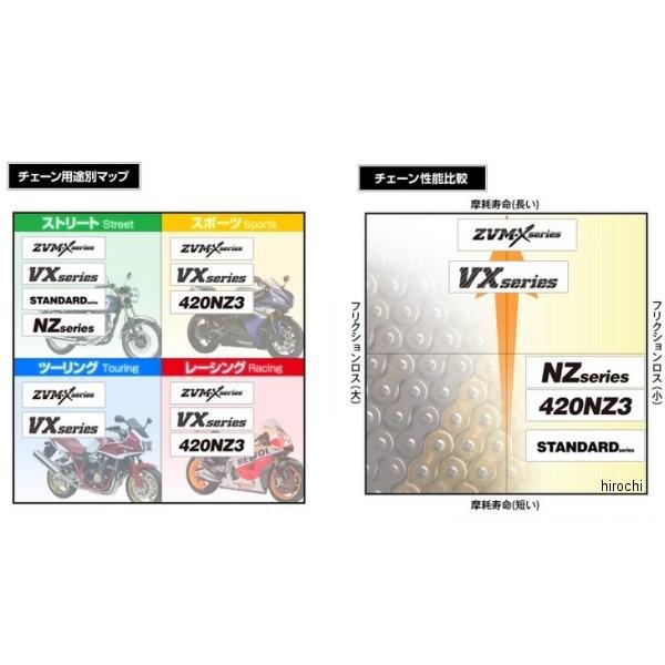 520ZVM-X-142L-SV 4525516335362 DID 大同工業 チェーン 520ZVM-X シリーズ シルバー (142L) カシメ JP店