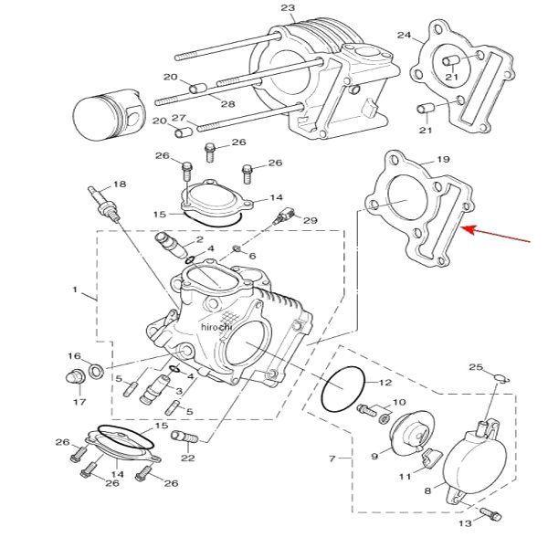 YAMAHA 【メーカー在庫あり】 5ML-E1181-00 ヤマハ純正 ガスケット