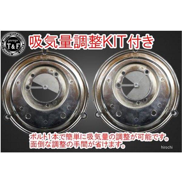 609143 ガレージT＆F ラグジュアリーエアクリーナーキット フラワー&プッシュロッドカバーセット ドラッグスター400 メッキ&メッキ JP店_2