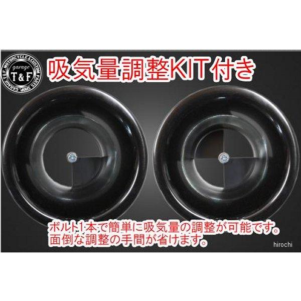 609226 ガレージT＆F ファンネルエアクリーナー\u0026プッシュロッドカバーセット ドラッグスター1100 黒/メッキ JP店の画像