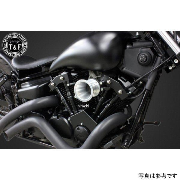 7082534 ガレージT\u0026F ファンネル (ポリッシュ) \u0026プッシュロッドカバー (ブラック) SET ドラッグスター250 JP店の画像