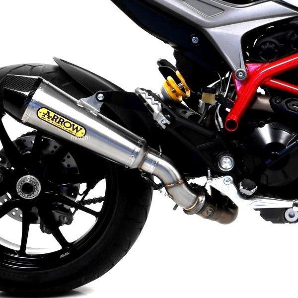 71806XKI-71490KZ アロー ARROW スリップオンマフラー X-KONE 16年-18年 ドゥカティ Hypermotard939 ニクロム/カーボンエンド JP店