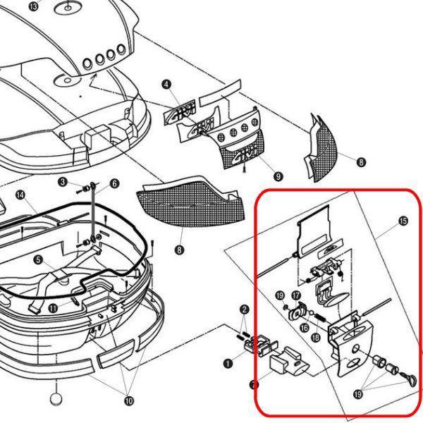 【メーカー在庫あり】 74486 ジビ GIVI ロックセット(TECH) Z641NM2 V46 E370 V35用 JP店 | DAYTONA（バイク用品） | 02