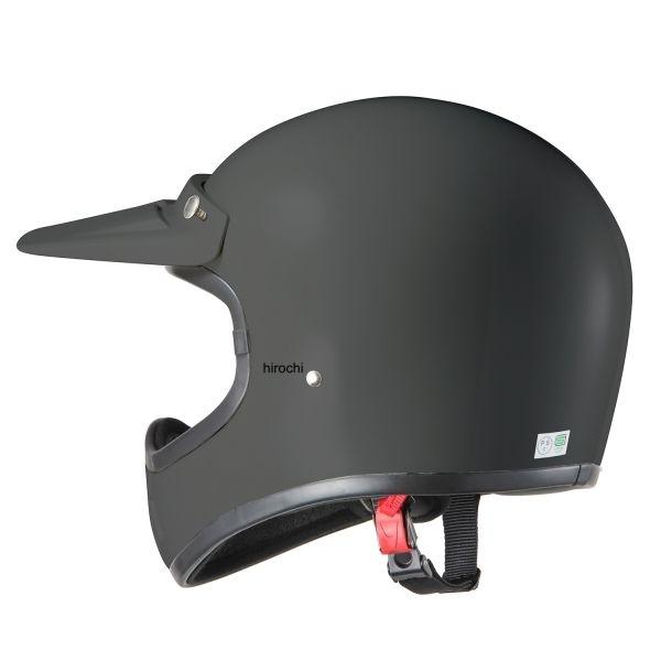 【メーカー在庫あり】 7515 NBS バイクパーツセンター A-728 ビンテージフルフェイスヘルメット M マットブラック JP店 | ブランド登録なし | 01