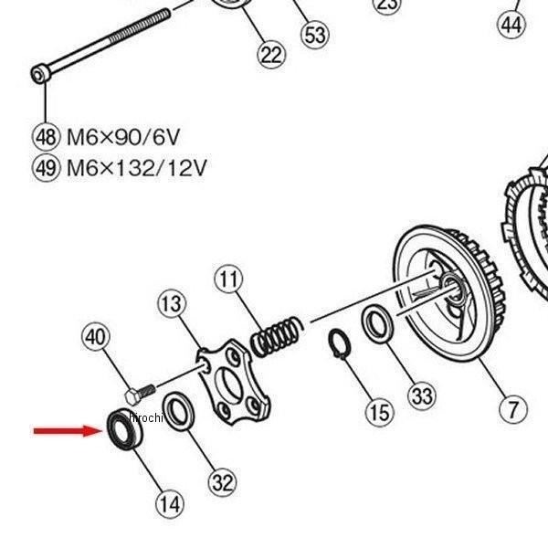 部品 DAYTONA（バイク用品） 75434 デイトナ ボールベアリング 6000 5