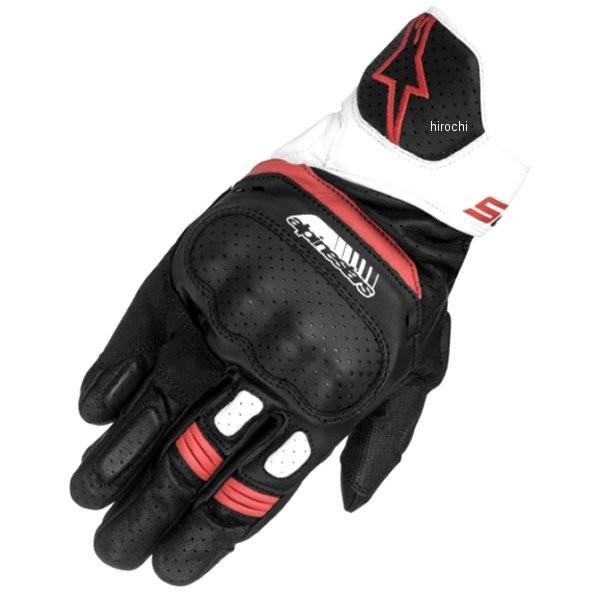 アルパインスターズSP5 レザーグローブ 黒/白/赤