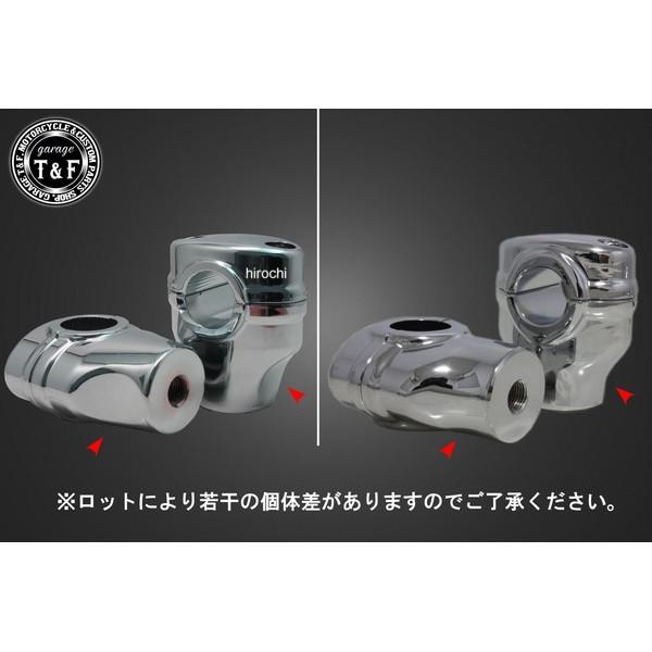 【New】 8031229 ガレージT＆F オーバルハンドルポスト カワサキ エリミネーター250V メッキ 2インチ JP店
