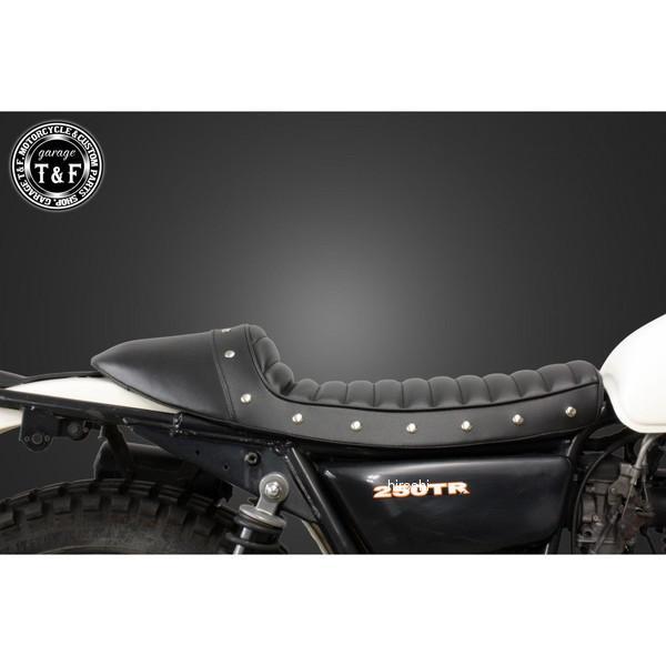 8042114 ガレージT&F スタッド付きカフェシート タックロール カワサキ