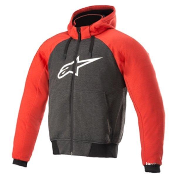 【メーカー在庫あり】 4207021 アルパインスターズ 春夏モデル ジャケット CHROME SPORT HOODIE ASIA 黒/赤 Mサイズ | アルパインスターズ
