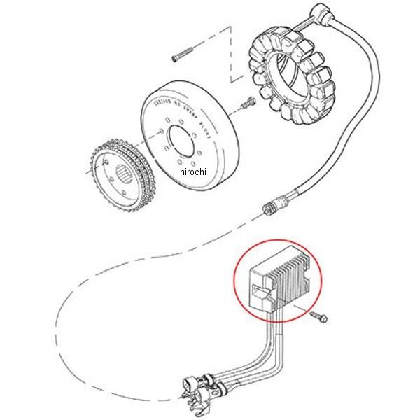 8600-8392 ガッツクローム レギュレーター 09年-13年 スポーツスター 黒 74711-08 HD店_1