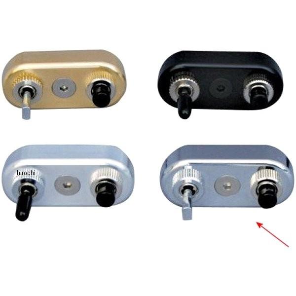 【メーカー在庫あり】 880220 ポッシュ POSH ミニスイッチ ウインカー/ホーン 1インチ(25.4mm)ハンドル用 キャップ付き クローム JP店 | 