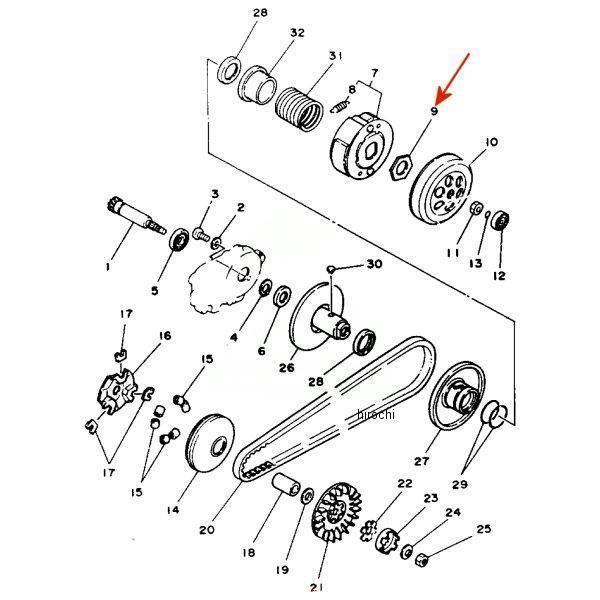 その他 KIM YAMAHA（ヤマハ） 【メーカー在庫あり】 90179-28415 ヤマハ純正ナット