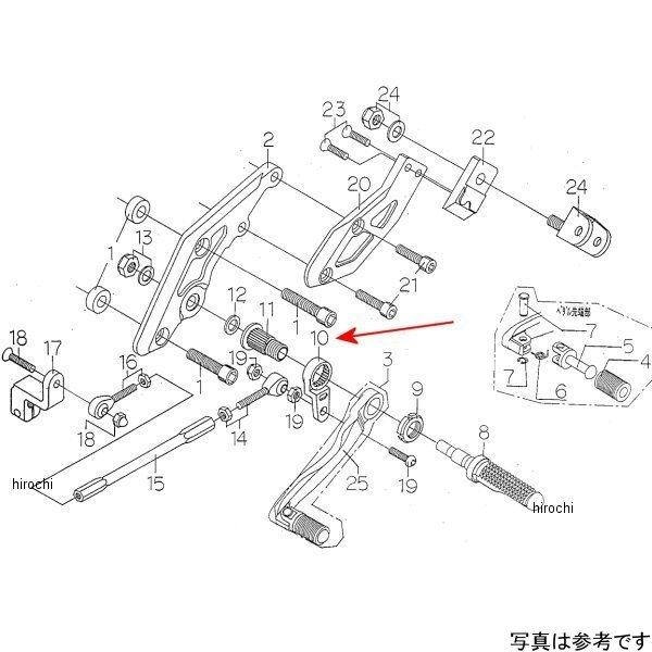 9057-K55-09 ビート BEET H/B LH ペダルカム 98ZRX400/2 JP店