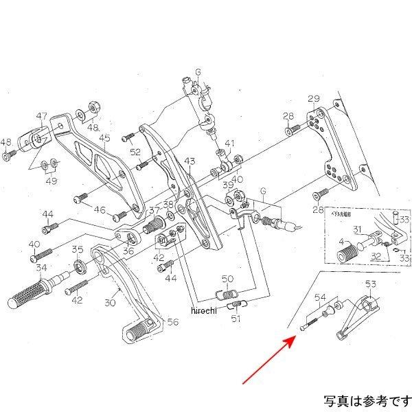 9162-H55-50 ビート BEET マフラー取り付けステーBTセット CB400HV JP