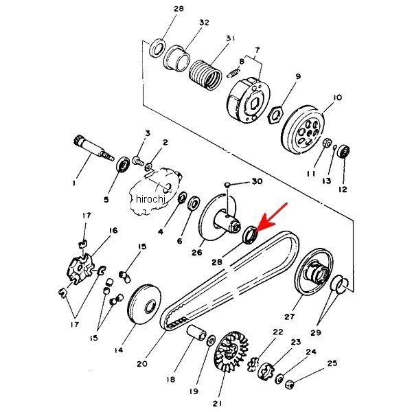 在庫 YAMAHA（ヤマハ） 【メーカー在庫あり】 93109-33052 ヤマハ純正