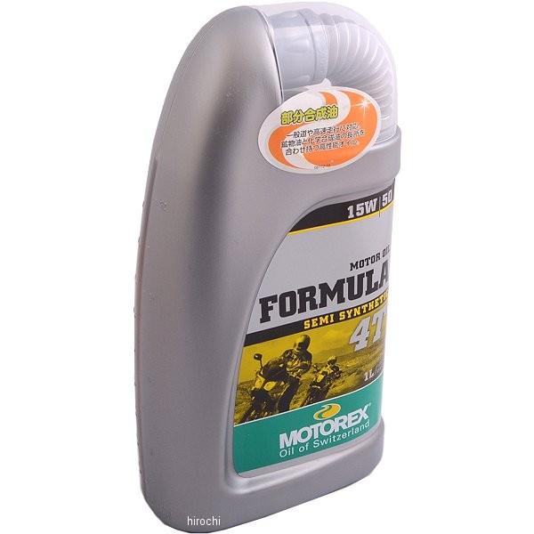 【メーカー在庫あり】 97804 モトレックス MOTOREX FORMULA 4T 15W-50 4サイクルオイル 1L JP店 | DAYTONA（バイク用品）