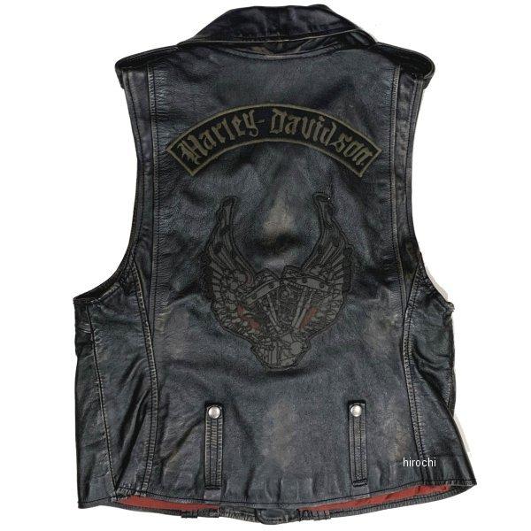 ハーレーダビッドソン ヴィンテージ レディース 革 ベスト S サイズ