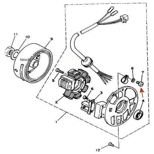 YAMAHA（ヤマハ） 98517-04016 ヤマハ純正 スクリュー パンヘッド JP店
