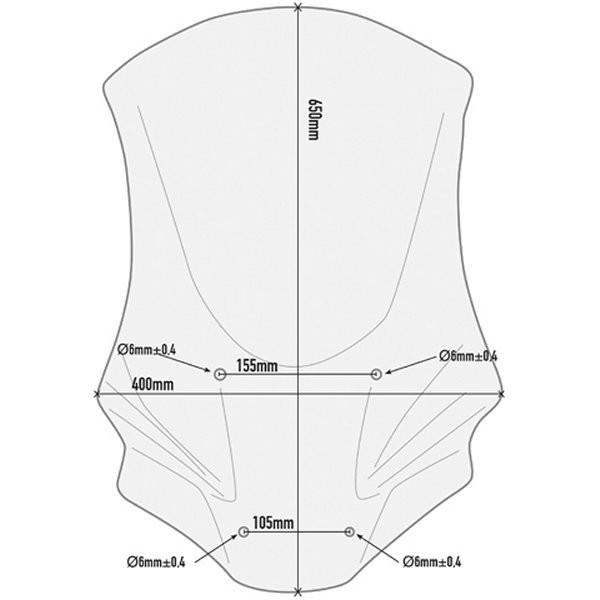 DAYTONA（デイトナ） 99461 ジビ GIVI D1156ST スクリーン X-ADV HD店
