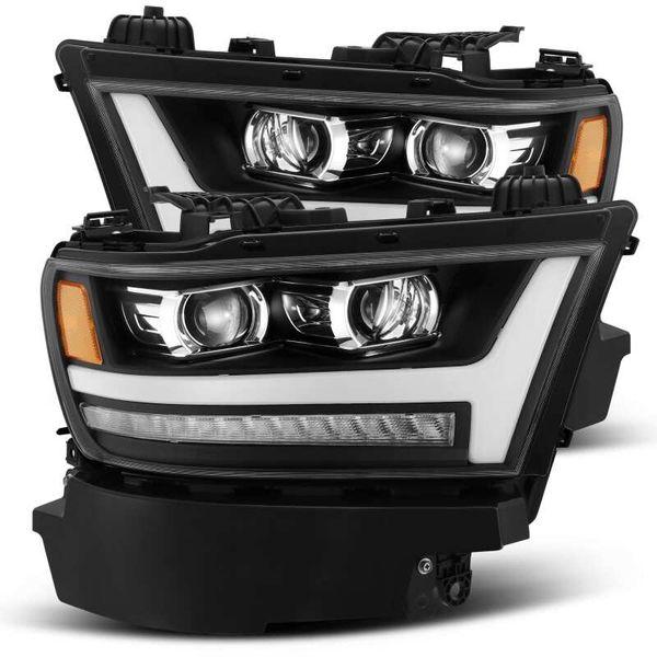 【USA在庫あり】 arx880515 AlphaRex 19-20 Ram 1500HD PRO-Series Proj Headlight Plnk Style Blk w/Activ Light/Seq Signal/Plnk DRL JP店の画像