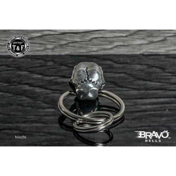 BBK-05 ガレージT＆F Bravo Bells(ブラボーベル) Raven Skull Keychain(レイブンスカル(烏の骸骨)キーホルダー) JP店 | ブランド登録なし | 02