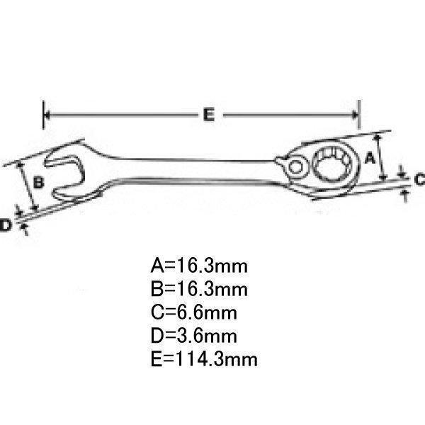 BOERM6 スナップオン Snap-on ブルーポイント 15°オフセット