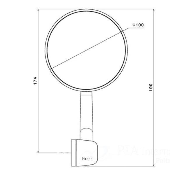 BS192A リゾマ rizoma バーエンドミラー Spirit RS シルバー 左右共通 1個売り JP店 | ブランド登録なし | 02