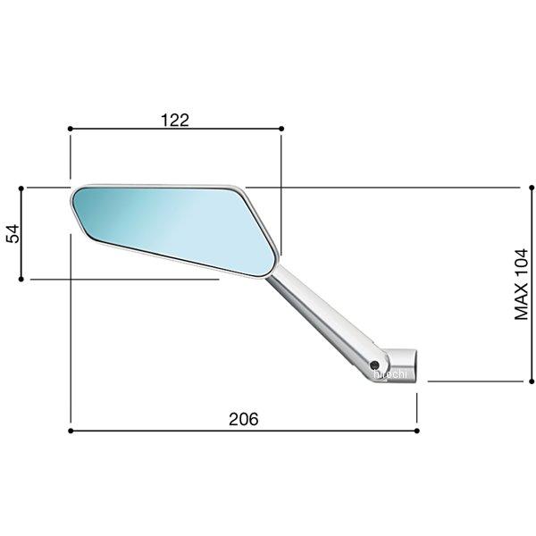 BS201B リゾマ rizoma ミラー Circuit 744 ブラック 右用 1個売り JP店 | ブランド登録なし | 02