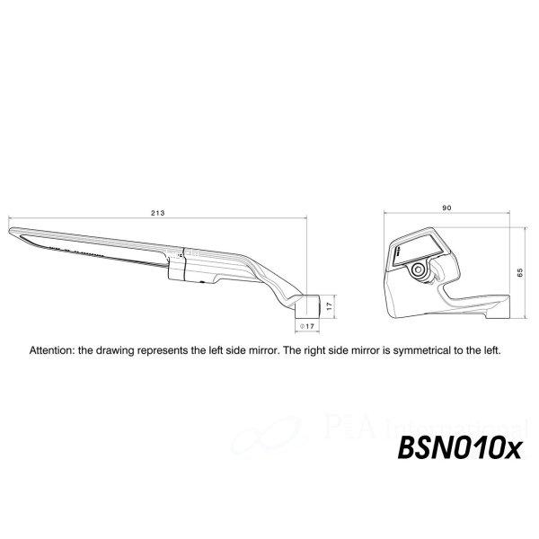 BSN010B リゾマ rizoma ミラー Stealth Naked ブラック 左右ペア JP店 | ブランド登録なし | 02