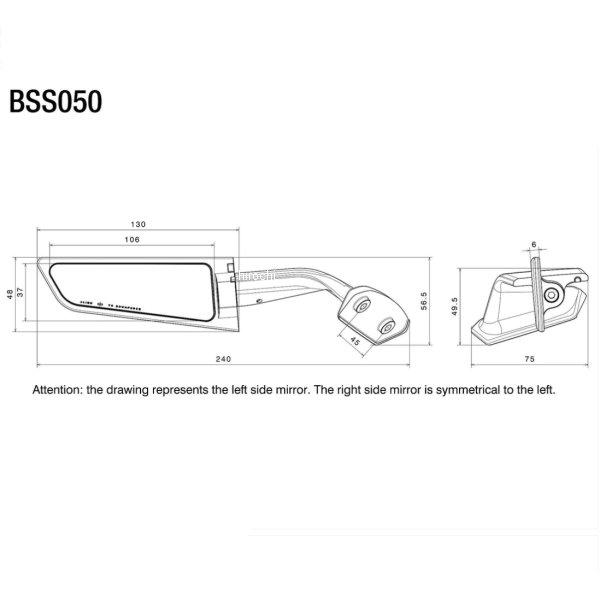 BSS050D リゾマ rizoma ミラー Stealth 17年-19年 GSX-R1000R ダークグレー 左右ペア JP店 | ブランド登録なし | 02