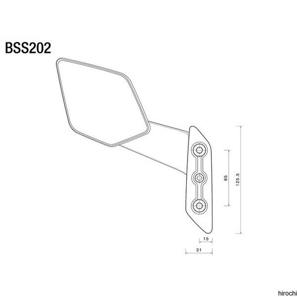 BSS202A リゾマ rizoma ステルスミラー Stealth Max 左右ペア ヤマハ T-MAX 560/Tech Max 25年-26年 シルバー JP店 | ブランド登録なし | 04