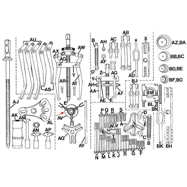 CJ105A8 スナップオン Snap-on プーラー 3ウェイジョーコントロール JP店の画像