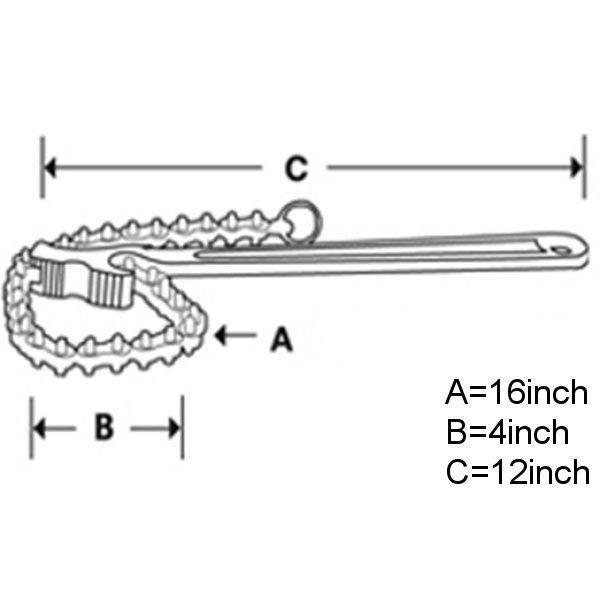 CW12A スナップオン Snap-on ブルーポイント チェーン レンチ 長さ12インチ JP店 |  | 01