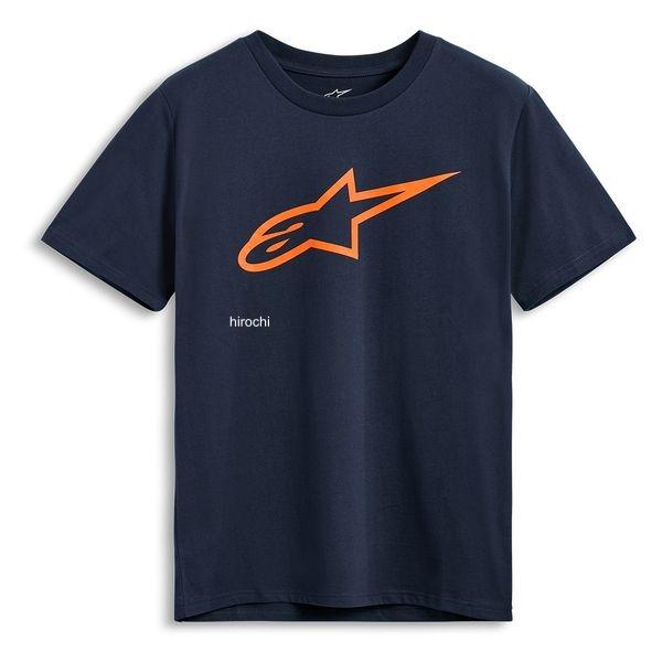 【メーカー在庫あり】 D8716 アルパインスターズ Tシャツ エイジレス 2.0 ネイビー/オレンジ Mサイズ JP店 | アルパインスターズ