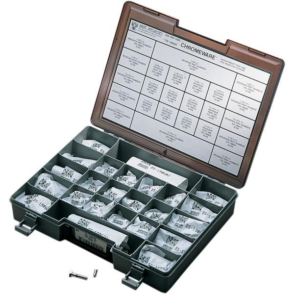 【USA在庫あり】 DS-190600 DRAG 六角ボルト 粗スレッド 詰め合わせセット 7/18と1/2 クローム JP店