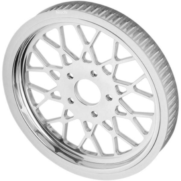 DS-325842 ベルトドライブ Belt Drives リア プーリー 70T 86年-99年 Big Twin メッシュ ポリッシュ JP店