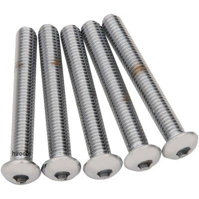 【USA在庫あり】 DS192334 DS-192334 DRAG 六角穴付きボタンボルト 3/8\"x 16 x 3インチ(76mm) クローム (5個入り) JP店"