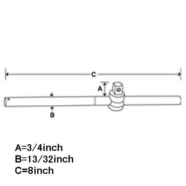 【USA在庫あり】 F5L スナップオン Snap-on 3/8インチ スライド式Tハンドル 全長 203mm JP店 |  | 01