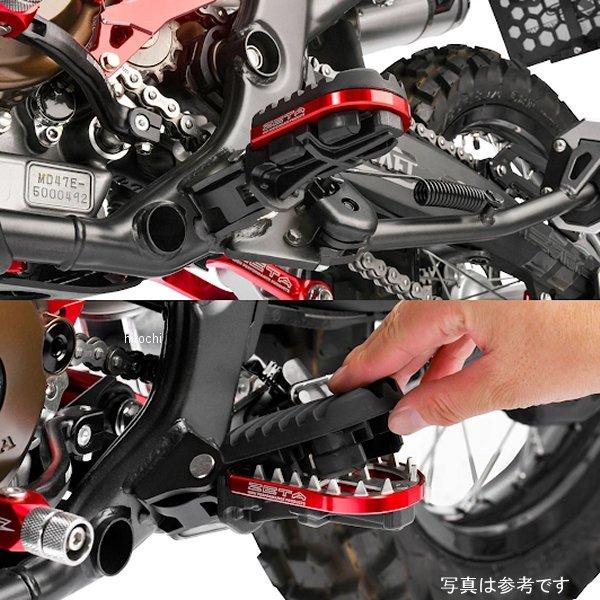 【メーカー在庫あり】 F7013 ジータ ZETA アドベンチャーフットペグ 13年-17年 クロスカブ110 黒 JP店 | ZETA | 01