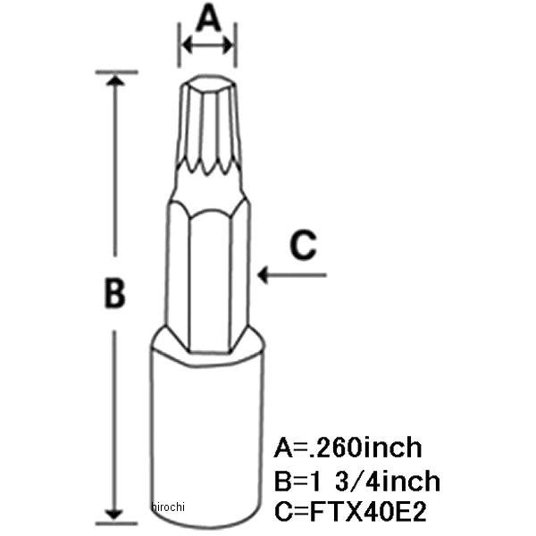 【USA在庫あり】 FTX40E スナップオン Snap-on 3/8インチ ソケット トルクス スタンダード T40 JP店 |  | 02