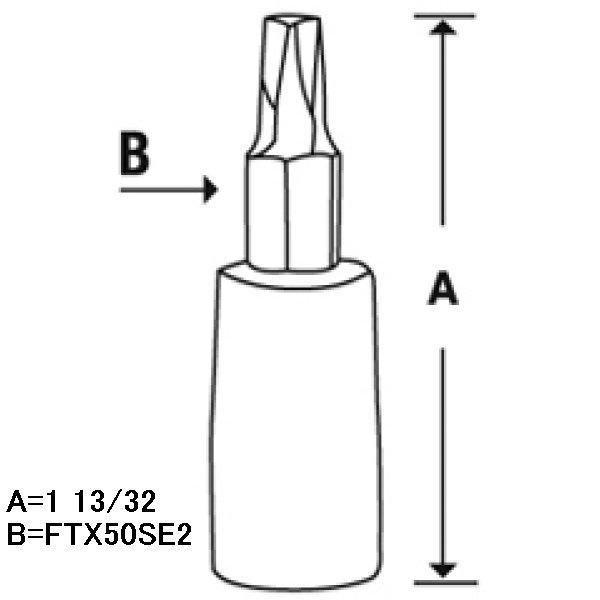 【USA在庫あり】 FTX50SE スナップオン Snap-on 3/8インチ ソケット トルクス スタビ T50 JP店 |  | 02