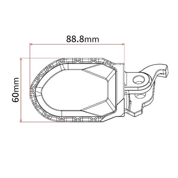 【メーカー在庫あり】 G5641 ジータ ZETA MAX フットペグ KTM 黒 JP店 | ZETA | 05