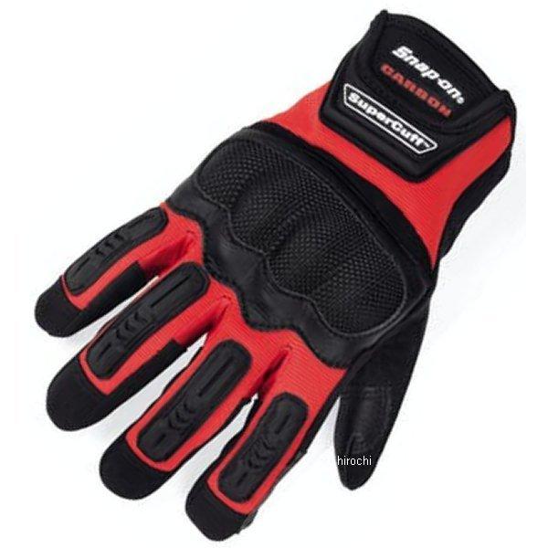 GLOVE503CLA スナップオン Snap-on カーボンナックル ヘビーデューティー SuperCuff グローブ レッド LARGE JP店