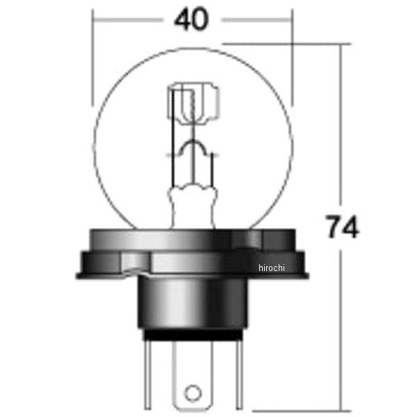 【メーカー在庫あり】 GP2513 M&H マツシマ ヘッドライト用白熱電球 12V45/40W G40 P45T JP店 | ブランド登録なし | 01