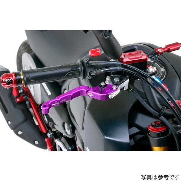 H0989-PUR バイカーズ BIKERS レバーセット 可倒式 カーブタイプ パープル 18年-21年 ホンダ CB125R JP店_1