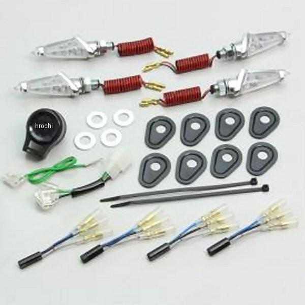 HA5228MC ハリケーン LED ダガー ウインカーキット MT-09 トレーサー、MT-07 メッキ クリアレンズ HD店