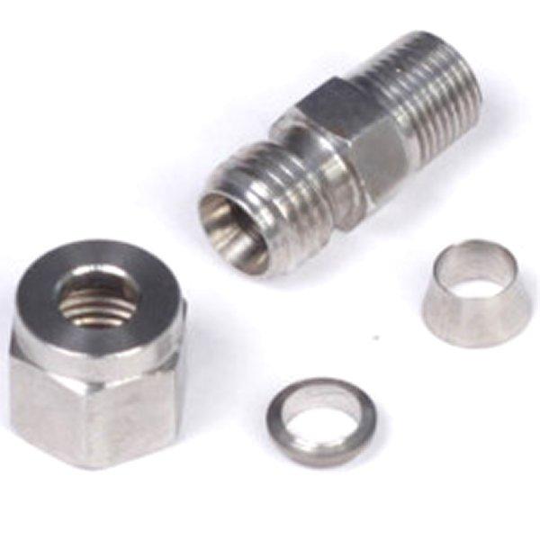 【USA在庫あり】 halHT-010813 Haltech 1/4in Stainless Compression 1/8in NPT Thread フィッテイング キット (Incl Nut & Ferrule) JP店 | ブランド登録なし