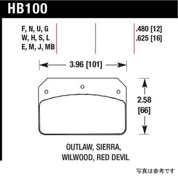 【USA在庫あり】 hawkHB100N.480 Hawk Wilwood Dynalite Caliper HP+ Street ブレーキパッド JP店_1