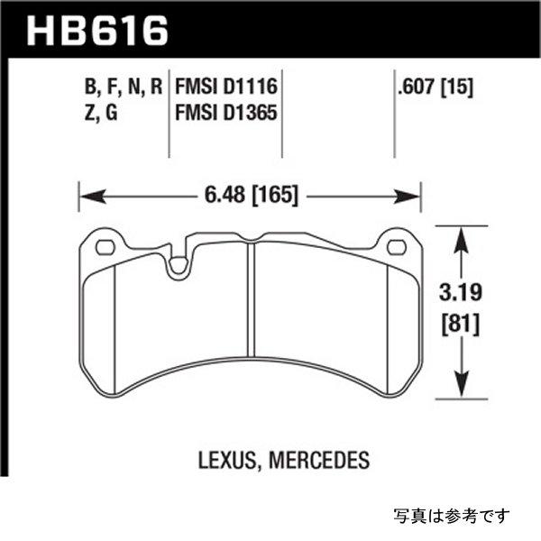 【USA在庫あり】 hawkHB616Z.607 Hawk 08年-09年 Lexus IS-F Performance Ceramic Street フロントブレーキパッド JP店_1